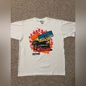 NWOT Vintage Daytona 500 XL White Tee